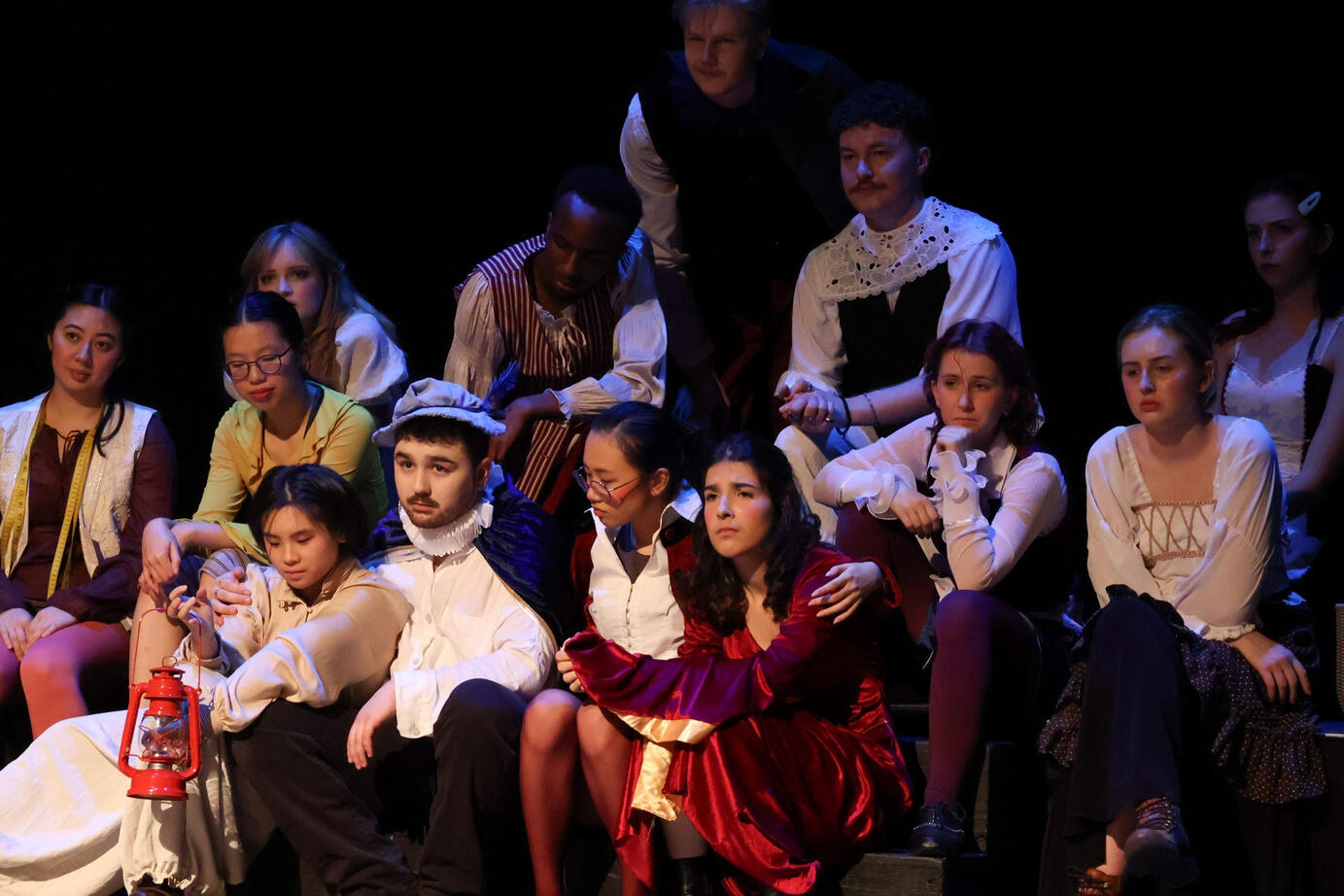 The ensemble onstage